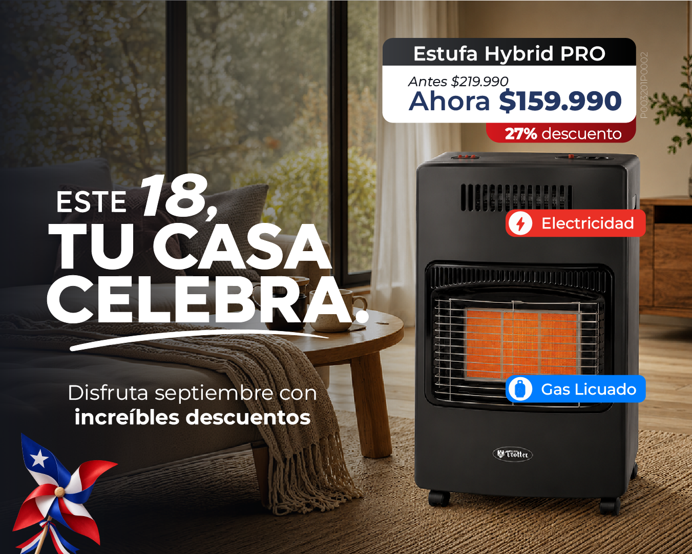 Promoción de estufas Albin Trotter